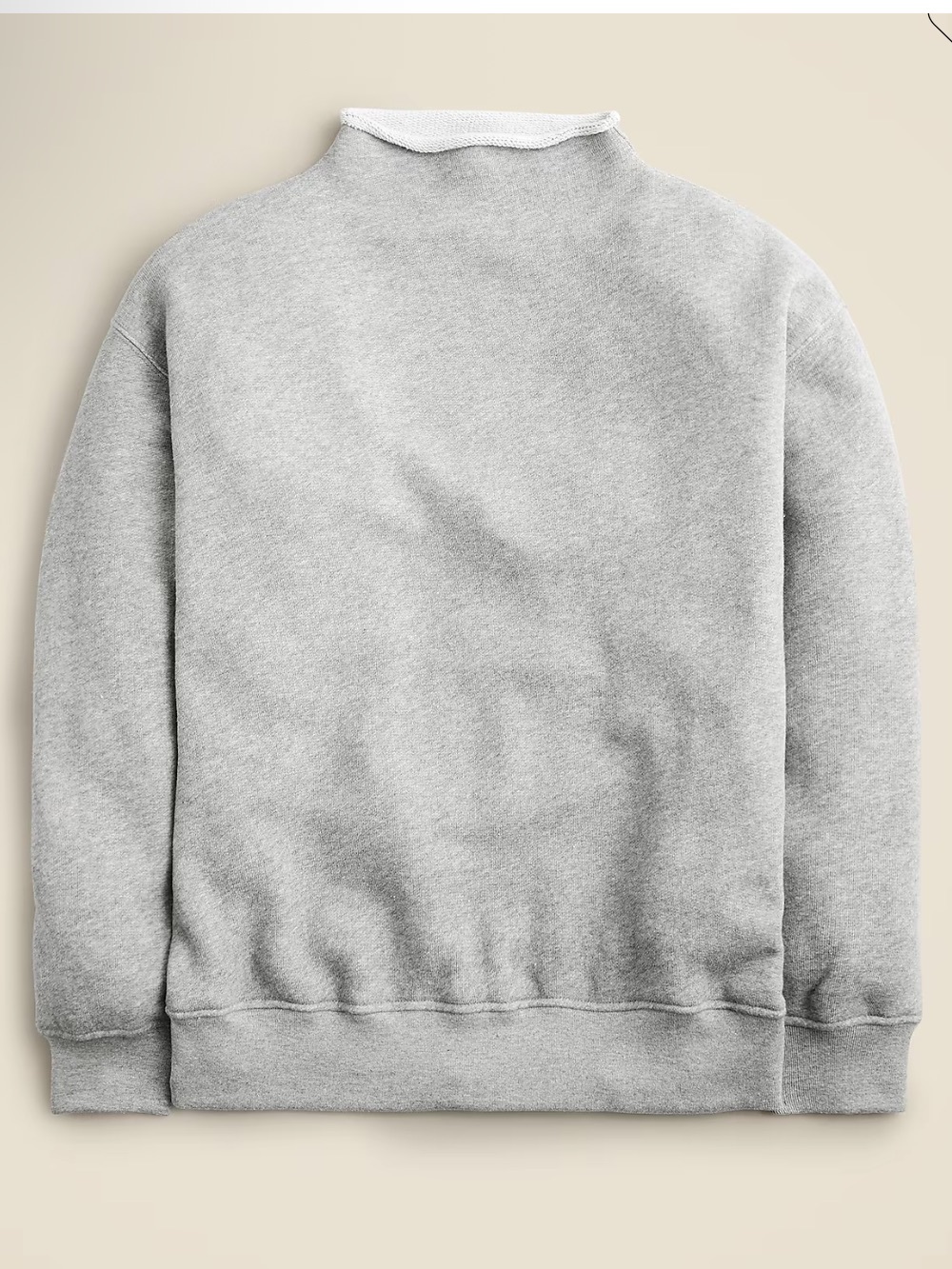 J crew Heritage terry Rollneck™ sweatshirt Gray